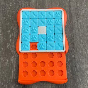 Challenge Slider Dog Toy, Blue & Orange by Outward Hound Nina Ottosson